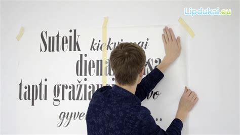 Lipduko klijavimo instrukcija