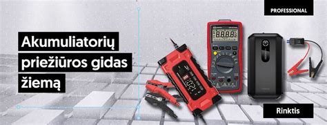 Akumuliatoriaus priežiūros elementai