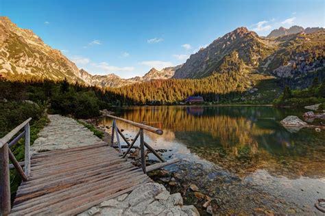 Popradske Pleso ežeras Aukštuosiuose Tatruose