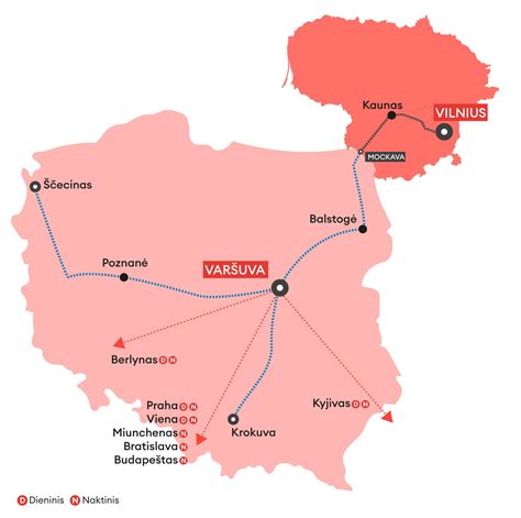 tarptautiniai maršrutai žemėlapis