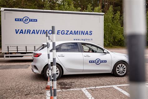 Vairavimo egzaminų schematinis vaizdavimas