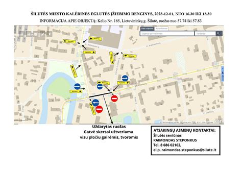 Šilutės rajono kelio schema