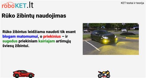 Infografika: kada naudoti ir kada nenaudoti rūko žibintų