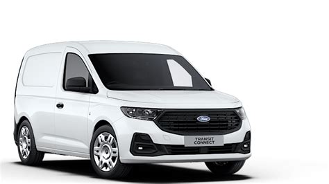 Ford Transit Connect su atidarytomis šoninėmis ir galinėmis durimis, demonstruojantis talpią bagažinę