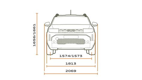 Schema Dacia Duster ratlankių matmenys
