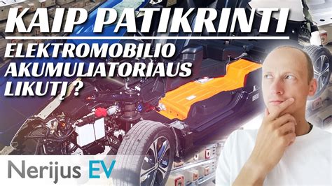 Elektromobilio akumuliatoriaus schema