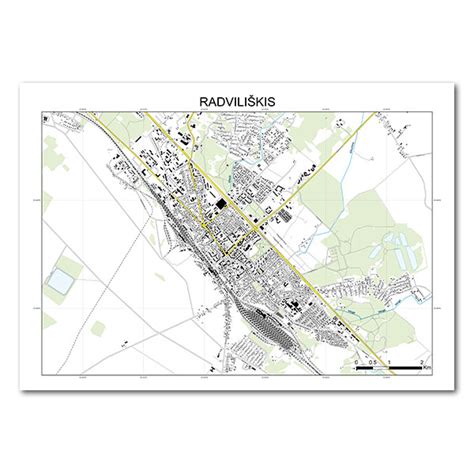 Radviliškio rajono žemėlapis su automobilių servisų ir dalių parduotuvių žymėjimu