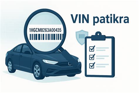 Naudoto automobilio patikra su VIN kodu
