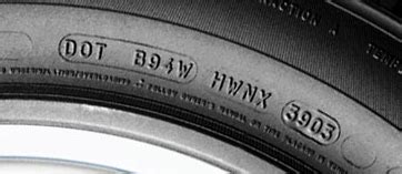 DOT kodas su padangos gamybos data