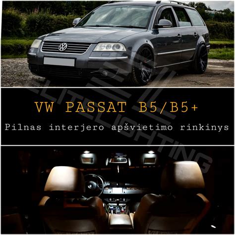 VW Passat B5 numerio apšvietimo lemputės