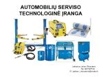 Automobilių serviso įranga