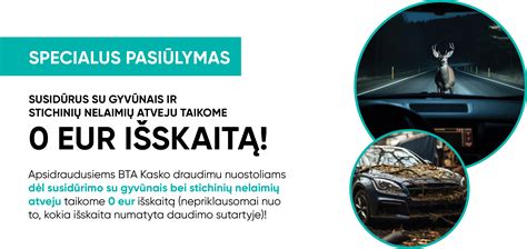 Grafikas su BTA Kasko draudimo privalumais