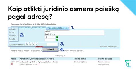 Registracijos adresas Kelmėje