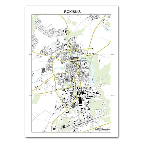 Rokiškio miesto žemėlapis su autoservisų lokacijomis