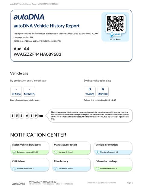 AutoDNA QR kodas
