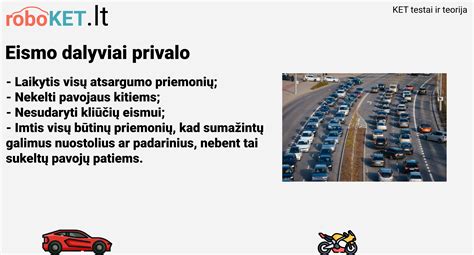 Schema su saugiais atstumais tarp automobilių ir kitų eismo dalyvių