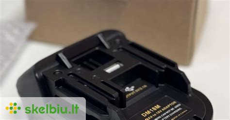 Adapteris Dewalt/Milwaukee akumuliatoriams su Makita įrankiais