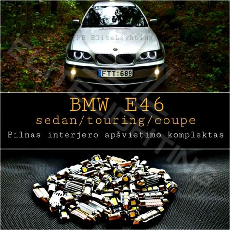 BMW E46 numerio apšvietimo LED lemputės