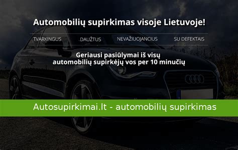 automobilių supirkimo procesas