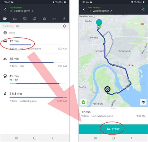 Schema kaip veikia GPS navigacija telefone