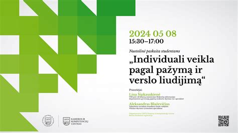 Grafikas, lyginantis individualią veiklą ir verslo liudijimą