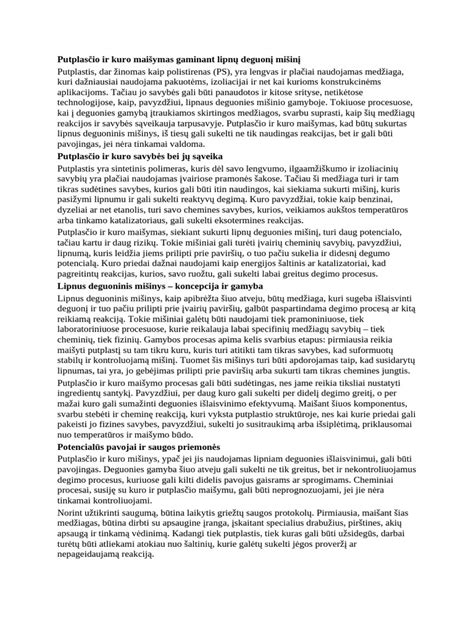 Saugus degalų maišymas ir pylimas