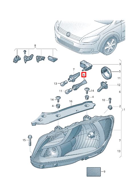 Schematinis brėžinys, vaizduojantis dienos šviesos žibintų montavimo reikalavimus automobiliui