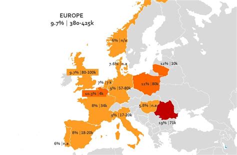 Žemėlapis su vasaros sunkvežimių eismo apribojimais Europoje