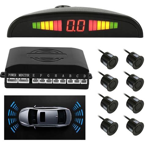 Automobilio parkavimo sistema su jutikliais