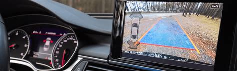 Schema automobilio parkavimo kamerų sistemos veikimo principo