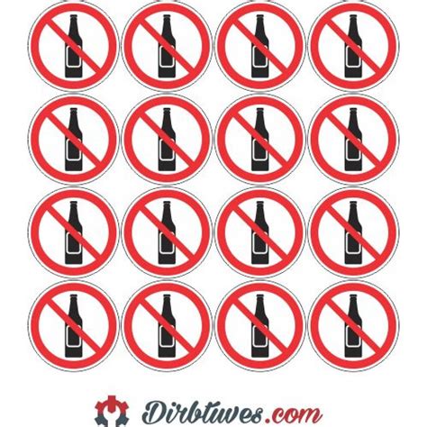 Schema su įvairiomis viešomis vietomis, kur draudžiama gerti alkoholį