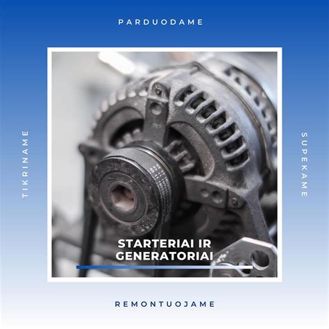 Generatoriaus patikrinimo ataskaita