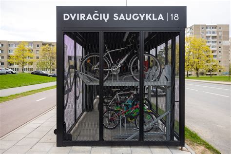 Dviračių saugyklų schema