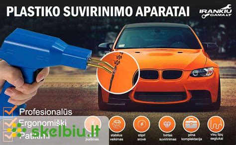 Plastiko suvirinimo proceso schema