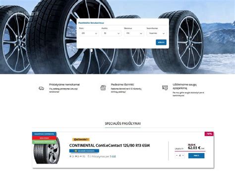 Internetinė padangų parduotuvė