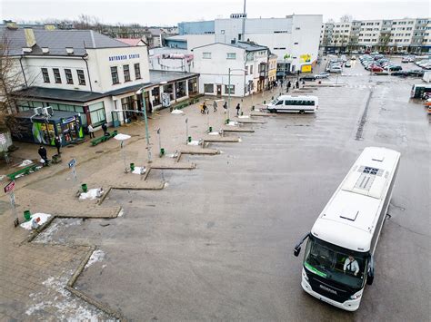 Nuotrauka su Panevėžio autobusų stotimi