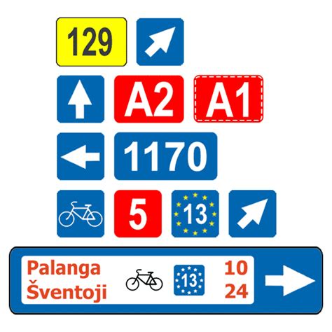 Informacinis kelio ženklas: maršruto numeris