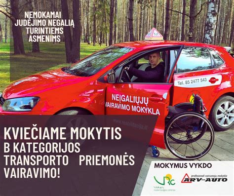 transporto priemonės pritaikymas neįgaliesiems