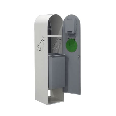 Šunų ekskrementams skirta šiukšliadėžė parke