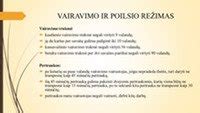 Vairavimo ir poilsio laiko svarba saugiam eismui