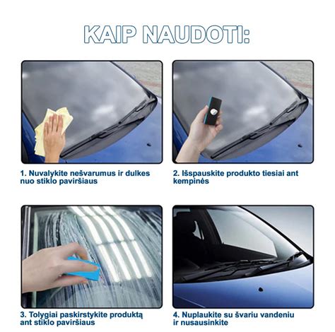 Schematinis automobilio stiklo pažeidimų tipų pavaizdavimas