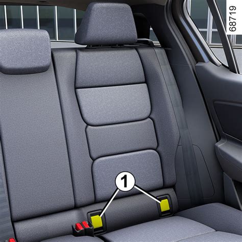 Vaiko automobilinės kėdutės tvirtinimo detalės (pvz. ISOFIX).