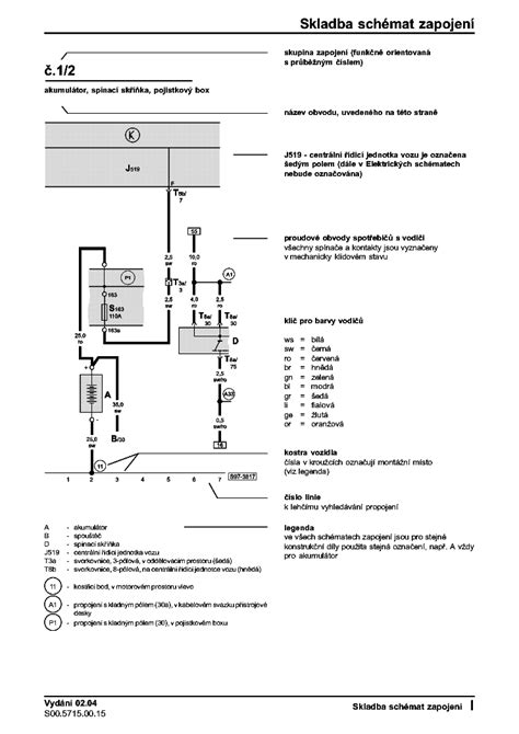 Skoda Octavia priekinių žibintų schema