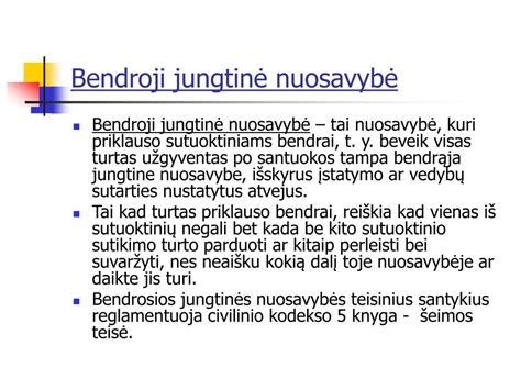 Bendroji jungtinė sutuoktinių nuosavybė