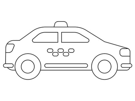 Paprastas automobilio piešinys vaikams