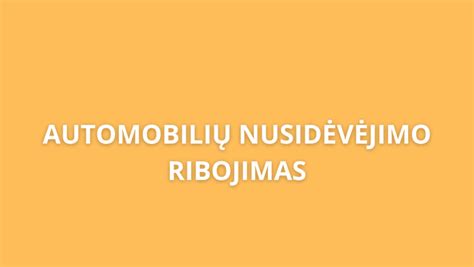 Automobilio nusidėvėjimo normatyvai