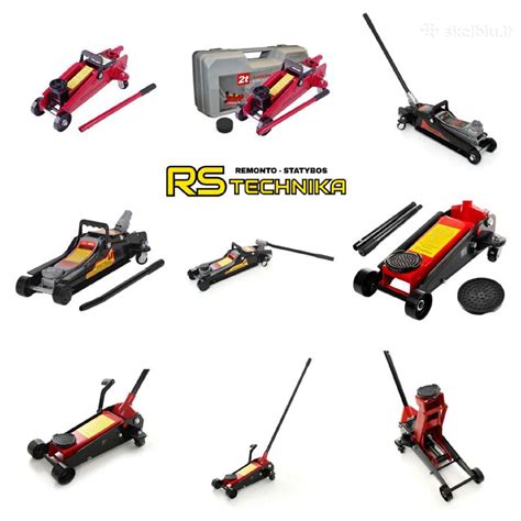 Įvairūs hidrauliniai domkratai