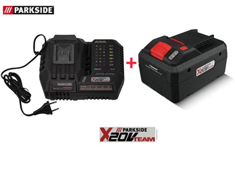 Parkside X20V Team akumuliatorių ir įkroviklių asortimentas