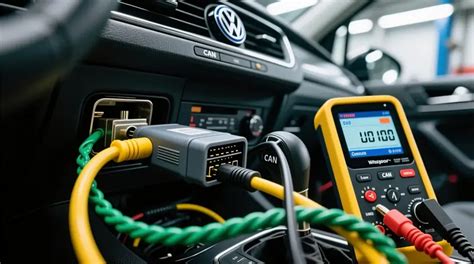 Nuotrauka su OBD II skaitytuvu ir prijungtu prie automobilio