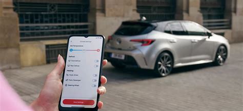 MyToyota programėlės sąsaja